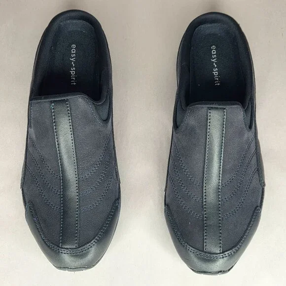 Easy Spirit Women's Travel Time Navy Slip-On Walking Sneaker Mule - Picture 3 of 6